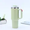 Taza Térmica con Popote de 40 oz para Uso en Casa, Vaso Grande para Hielo de Gran Capacidad, Vaso Portátil para Coche con Asa, Regalos Corporativos al por Mayor