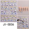 Nuevas pegatinas para uñas 2023 ins dorado fresco Camelia relieve 5D calcomanías de decoración de uñas tridimensionales