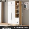 Armário de Armazenamento com Porta Dupla para Apartamentos de Aluguel, Guarda-Roupa Simples de Pendurar, Minimalista Moderno para Casa de Apartamento Pequeno, Quarto