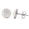 Brincos Redondos Europeus e Americanos Transfronteiriços Nova Moda Criativa 14mm Cravejados com Diamantes Aço Inoxidável 304 Brincos Personalizados Atacado para Mulheres