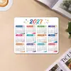 2027 Mouse Pad Pequeno, Calendário Promocional, Tapete de Mesa Extra Grande, Design Personalizado com Sua Imagem, Logo Personalizado no Atacado
