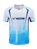 2026 Jersey de Bádminton Victory Manga Corta Secado Rápido Transpirable Casual Deportivo Unisex Uniforme de Equipo Con Estampado