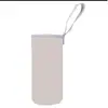 Manga Isolada para Copo de Vidro em Estoque para Atacado, Manga Protetora para Copo de Água, Manga para Copo em Tecido de Mergulho, Personalizável com Logo