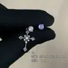 Anillo de Acero de Titanio 316L Chapado en Oro con Herradura de Perla Pendientes de Cruz Perforación Doble de Oreja Studs para Hélice de Oreja Apilables Colgante de Acero de Titanio