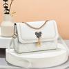 Bolsa Feminina Nova Leve 2024, Bolsa Transversal de Ombro Feminina Moderna e Popular, Bolsa Quadrada Pequena Versátil Estilo Coreano