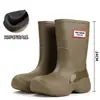 Botas de Lluvia para Mujer Estilo Chino 2026, Caña Media, Suela Plana, Botas de Moda Nuevas, Antideslizantes, Impermeables, Elegantes y Duraderas, Zapatos de Goma