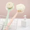 Cepillo de baño exfoliante de espalda autoayuda mango largo cerdas suaves doble cara cepillo de baño frotar barro quitar suciedad raspado de espalda artefacto para bañarse