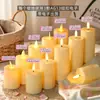 Luz de Vela Electrónica LED Controlada Remotamente Transfronteriza con Efecto de Parpadeo Realista para Bodas, Navidad y Ambiente de Decoración del Hogar