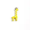 Accesorios de Pulsera y Collar DIY Transfronterizos Europeos y Americanos Acero Inoxidable Chapado en Oro de 18K Colgante de Hongo Goteando Jirafa Pez Dinosaurio