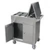 Carro Móvil para Condimentos de Restaurante Comercial Acero Inoxidable Carro para Condimentos Mesa de Condimentos de Cocina Carro Móvil Multifuncional para Comedor