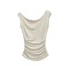 Top liso, puramente seductor y sexy, de hombros descubiertos, escote con volantes, entallado en la cintura, corte ajustado, nuevo estilo de verano, camisola adelgazante y favorecedora para chica moderna