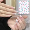 Pegatinas Populares de Arte de Uñas de Estrella de Xiaohongshu Macarón Estrella de Cinco Puntas Corazón Calcomanías Adhesivas para Uñas Venta al por Mayor en Existencia