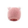Novos Chapéus de Tricô para Bebês Transfronteiriços para Meninos e Meninas, Chapéus de Bebê Quentinhos de Desenho Animado com Orelhas para Outono e Inverno, 0-3 Anos