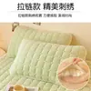Juego de Dos Fundas de Almohada de Terciopelo de Leche, Toalla de Almohada de Vellón de Coral, Funda para Almohada de Algodón Puro, Individual 48cmx74cm, Otoño Invierno