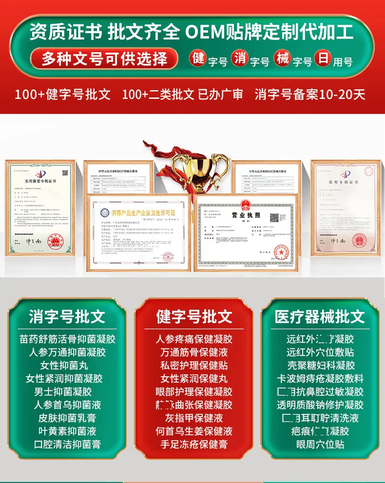 大健康oem贴牌代加工