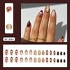 Alce Navideño Usa Armadura Otoño e Invierno Arte de Uñas Flash Removible Parche de Uña Falsa Armadura Usable 30 Piezas Venta al por Mayor