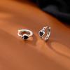 Polvo para Pan al Vapor Shijia Aretes de Perlas Blanco Leche Claro Aguja de Plata Esterlina S925 Nicho de Gama Alta Combinables Nuevos Aretes