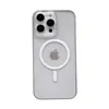 Adequado para Apple 15promax Capa de Telefone Magnética Transparente iPhone16 Ultra-fina Alta Permeabilidade PC Capa Dura 13 Capa Protetora