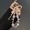 Correa de Teléfono de Lujo Ligero con Lazo y Cadena de Perlas, Estilo Corto, Artesanía Pesada Hecha a Mano con Cuentas, Cadena de Teléfono Ultra-Hada