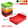 Vajilla de Melamina para Restaurantes de Hot Pot, Platos para Brochetas, Recipientes Inclinados para Verduras, Platos Rectangulares de Plástico para Buffet, Platos Rectangulares de Plástico para Barbacoa tipo Porcelana