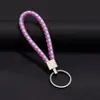 Joias Trançadas Criativas Chaveiro de Corda de Couro Pingente de Carro Corda de Chave de Casal Pu Pequeno Presente Fabricante Bolsa