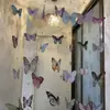 Cortina de Contas de Borboleta Transfronteiriça Cortina de Porta Adereços de Fundo para Fotos Cortina de Porta para Casa Cortina Decoração de Natal para Casa