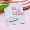 Grampo de Cabelo Nuvem Acrílica Acessórios DIY Adesivos para Capa de Celular Acessórios de Cabelo Sanrio Peças Artesanais Materiais DIY