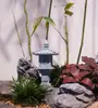Lanterna de Pedra Simulação Paisagem Japonesa Enfeites Flores de Jardim Bonsai Paisagismo Kyoto Decoração de Paisagem Seca Decoração de Aquário