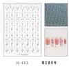 Pegatinas de Arte para Uñas Transparentes Huecas Florales de Primavera Diseño Pintado en Spray Flor de Cinco Pétalos Trébol de Cuatro Hojas Plantilla de Pegatina para Uñas de Rosa