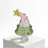 Nuevo Sombrero de Navidad Mariposa Esmaltada de Zibo Árbol de Navidad Luna Árbol de Navidad Artesanías de Vidrio Navideñas Adornos