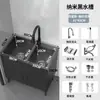 Fregadero de Cocina de Acero Inoxidable con Gabinete Integrado, Fregadero para Lavar Platos para Viviendas de Alquiler, Gabinete Sencillo de Madera Maciza con Fregadero Simple o Doble