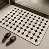 Alfombrilla Gruesa de Barro de Diatomeas para Piso de Baño Alfombra Absorbente de Agua Antideslizante para Baño Felpudo para Puerta de Baño y WC Felpudo de Secado Rápido