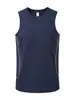 Chaleco Deportivo Transfronterizo Verano Europeo y Americano Delgado de Secado Rápido para Hombre Correr Fitness Sin Mangas Camiseta Transpirable