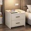 Mesita de noche para uso doméstico, nuevo modelo 2026, diseño simple y moderno, tamaño pequeño, adecuada para apartamentos de alquiler, armario de almacenamiento fácil de montar