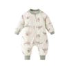 Saco de Dormir para Bebé Primavera y Verano Fibra de Bambú Pijama con Piernas Separadas a Prueba de Patadas Silencioso Universal para Cuatro Estaciones Niños Bebé Saco de Dormir de Doble Tela