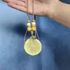 Collar Trenzado de Cuerda con Perlas de Piedra Natural para Mujer, Cadena para Clavícula de Piedra Ojo de Tigre Estilo Chino Nuevo Vintage, Accesorio Largo Colgante para el Cuello con Manchas