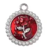 Moda y Sencillez Borde de Perla Tulipán Retro Aleación de Alta Gama Accesorios Colgante Pulsera Pendientes Accesorios para Manualidades