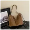 Bolso de mujer de comercio exterior transfronterizo nuevo, bolso tote vintage esmerilado, bolso de hombro casual de gran capacidad para el trabajo, bolso cruzado de moda
