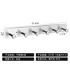 Ganchos de Acero Inoxidable sin Clavos de Múltiples Filas Transfronterizos con Adhesivo Fuerte para Cocina y Baño, Ganchos de Pared sin Clavos, Ganchos de Pared Adhesivos sin Rastro