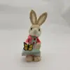 Enfeites Criativos de Coelho Artesanais Tecidos em Palha para Armários de Entrada, Varanda, Sala de Jantar, Decoração de Luxo Leve, Decoração de Casa de Animal Pequeno, Decoração de Vaso de Flores