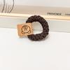 Anillo para el cabello con bola elástica de alta elasticidad y temperamento, banda de goma gruesa trenzada para mujer, lazo duradero para el cabello, anillo giratorio