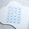 Arte de Uñas Degradado Francés Stickers Media Luna Sonrisa Stickers Ultrafinos Línea Francesa Arco Stickers Auxiliares Calcomanías para Uñas Joyería