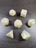 Conjunto de Dados Poliédricos D&D com Padrão de Mármore, Cores Misturadas, Transparente, D4D6D8D10D12D20 Lados, Tabuleiro Coc, Conjunto de Sete Peças