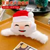 Presilha de Pelúcia Fofa de Natal Desenho Animado Papai Noel Adorno de Cabeça Grampo de Cabelo Coração Feminino Acessórios de Cabelo de Natal Pequeno Presente