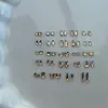 Mini Pedrería para Uñas de Fondo Plano con Forma Irregular en Color Champagne, Decoraciones Brillantes para Uñas, Pedrería Pequeña de Forma Irregular en Accesorios de Color Champagne Dorado