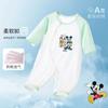 Pijama Disney de Peça Única de Algodão Sem Costura Manga Longa Roupa de Dormir para Bebê Recém-Nascido Unissex Roupa para Ar Condicionado Macacão de Bebê