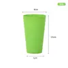 Taza de Plástico Engrosado Colorida para Bebidas Cerveza Color Caramelo Taza con Logo Publicitario Colorida Taza de Agua Taza para Enjuague Bucal Venta al por Mayor