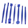 Set de Herramientas de Aplicación de Película que Cambia de Color para Coche de 7 Piezas, Relleno y Sellado de Bordes, Raspador y Aplicador de Bordes de Película Invisible para Car Wrap