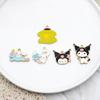 Colgante de aleación Kulomi con forma de gota de aceite, accesorio de joyería para hacer tú mismo, cuerda de mano, perro Yugui, pudín, perro Sanrio