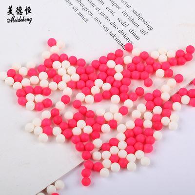 亚克力无孔圆珠diy手工材料配件4mm-14mm无孔珠厂家直销散珠批发